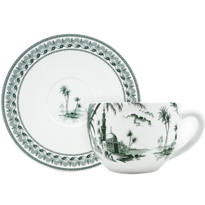 Cup and saucer BREAKFAST VUE DORIENT 15.3oz - high 3.32 inches-diam 9.05 inches