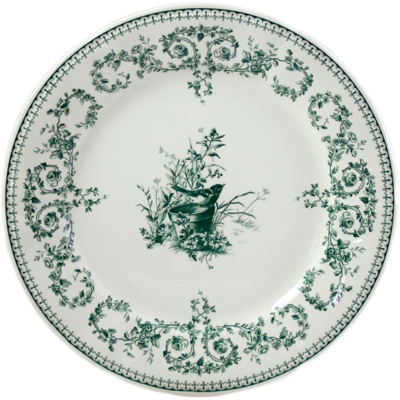 Set of 6 dinner plates OISEAU COLLECTION LES DEPAREILLEES diam10.69 inches