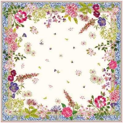 Square Table cloth in cotton MILLE FLEURS - 47*47 inches